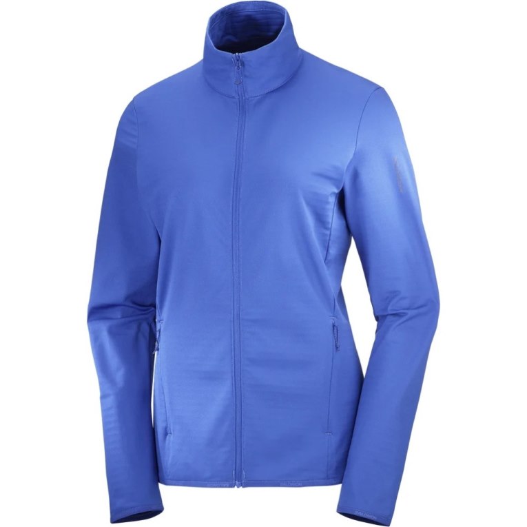 Dámské Bundy Salomon Essential Lightwarm Full Zip Blankyt | CZ 16FLVJN